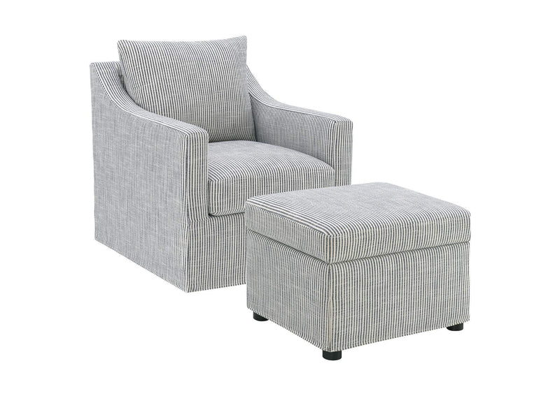 904138 Winter Upholstered Hydraulic Lift Top Storage Ottoman Grey