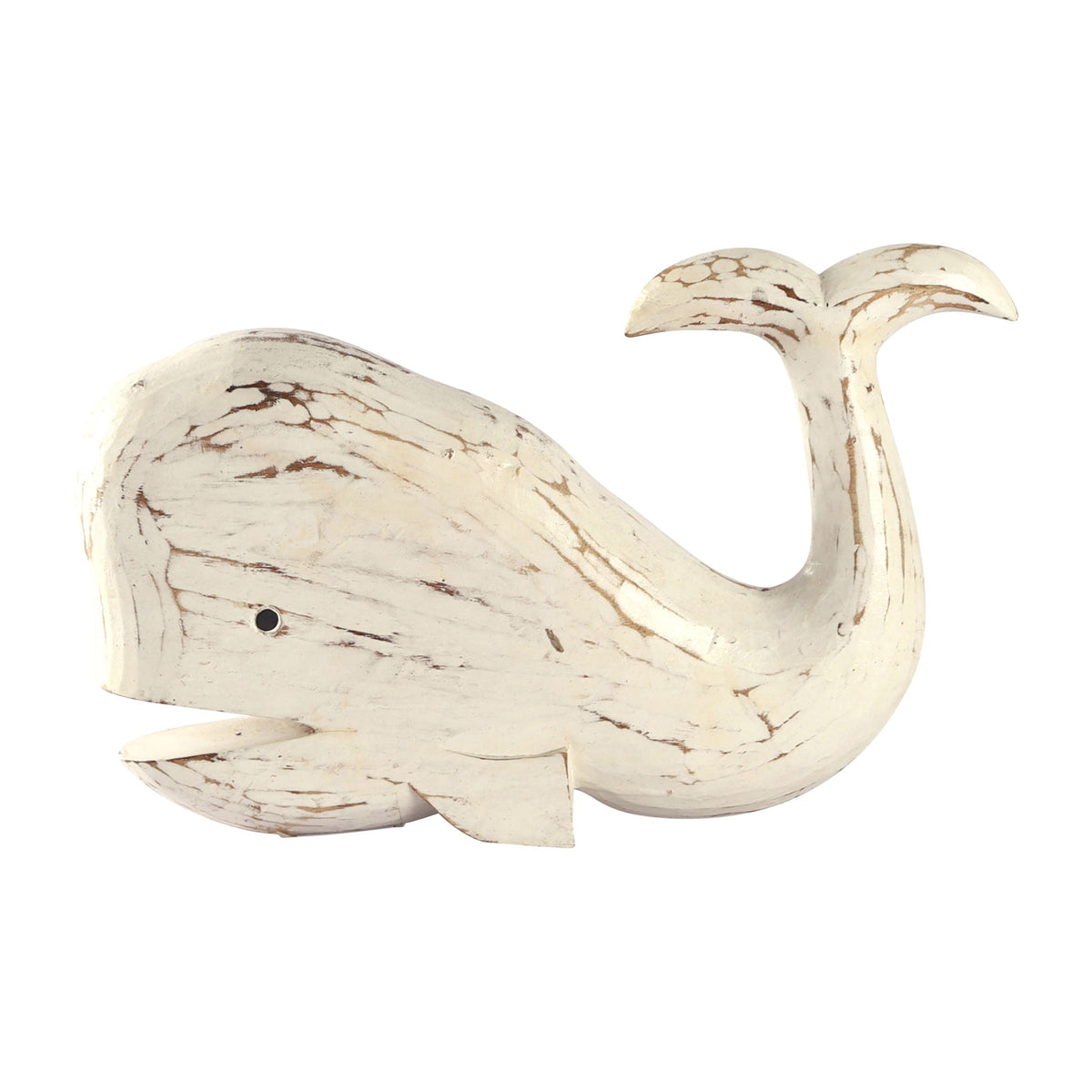 Tail Up Whale - White