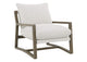 907509 Geneva Boucle Upholstered Wood Arm Accent Chair Sand
