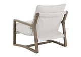 907509 Geneva Boucle Upholstered Wood Arm Accent Chair Sand