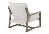 907509 Geneva Boucle Upholstered Wood Arm Accent Chair Sand