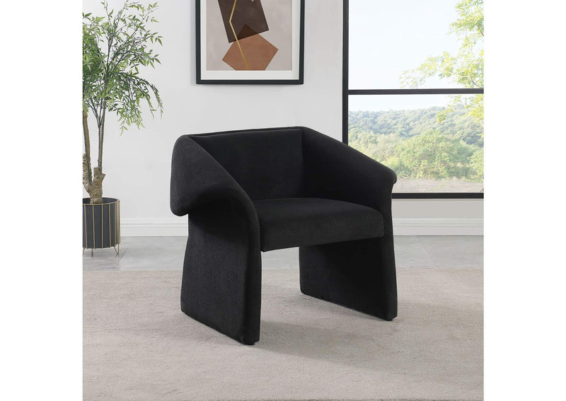 907524 Ramsey Upholstered Sloped Arm Accent Chair Black