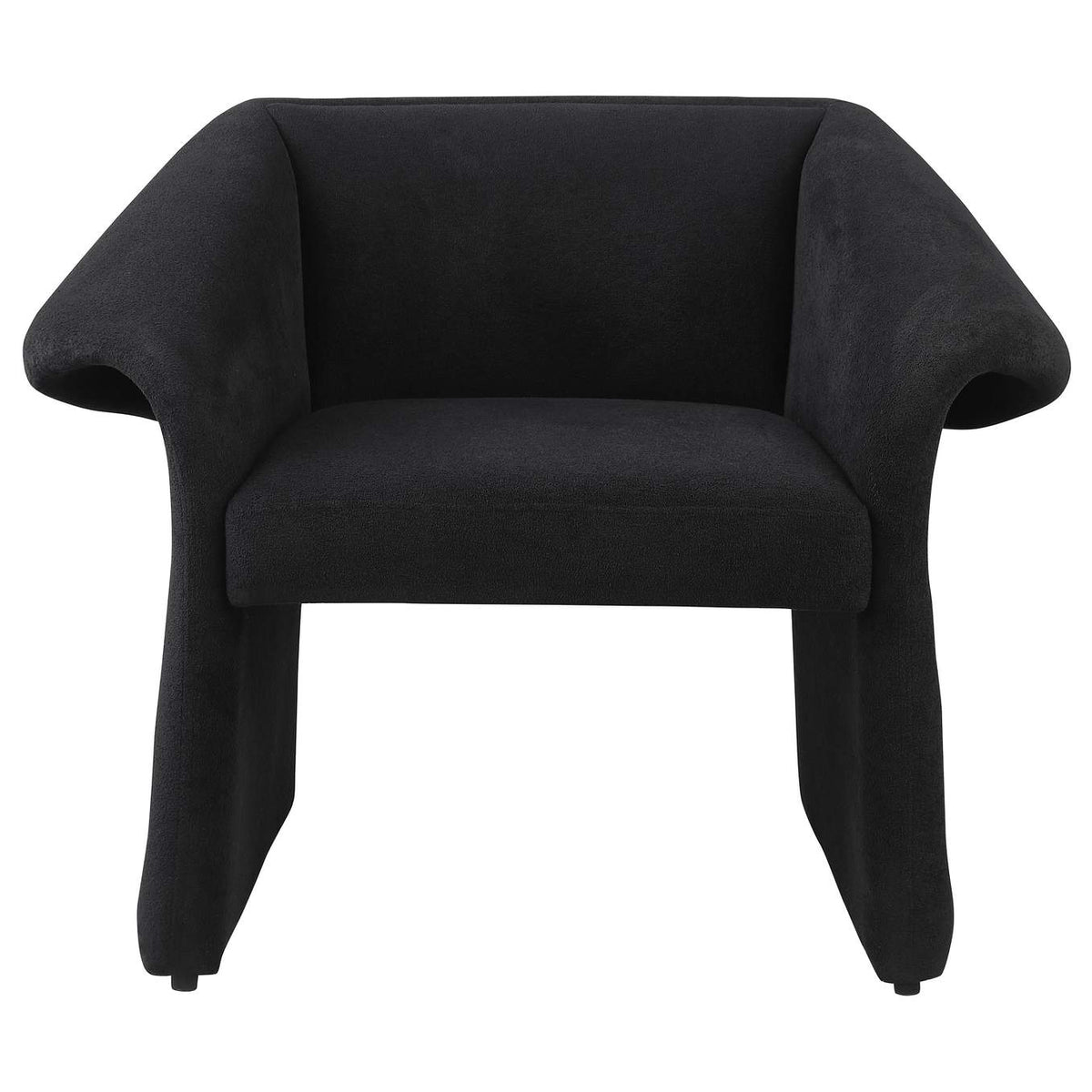 907524 Ramsey Upholstered Sloped Arm Accent Chair Black