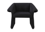 907524 Ramsey Upholstered Sloped Arm Accent Chair Black