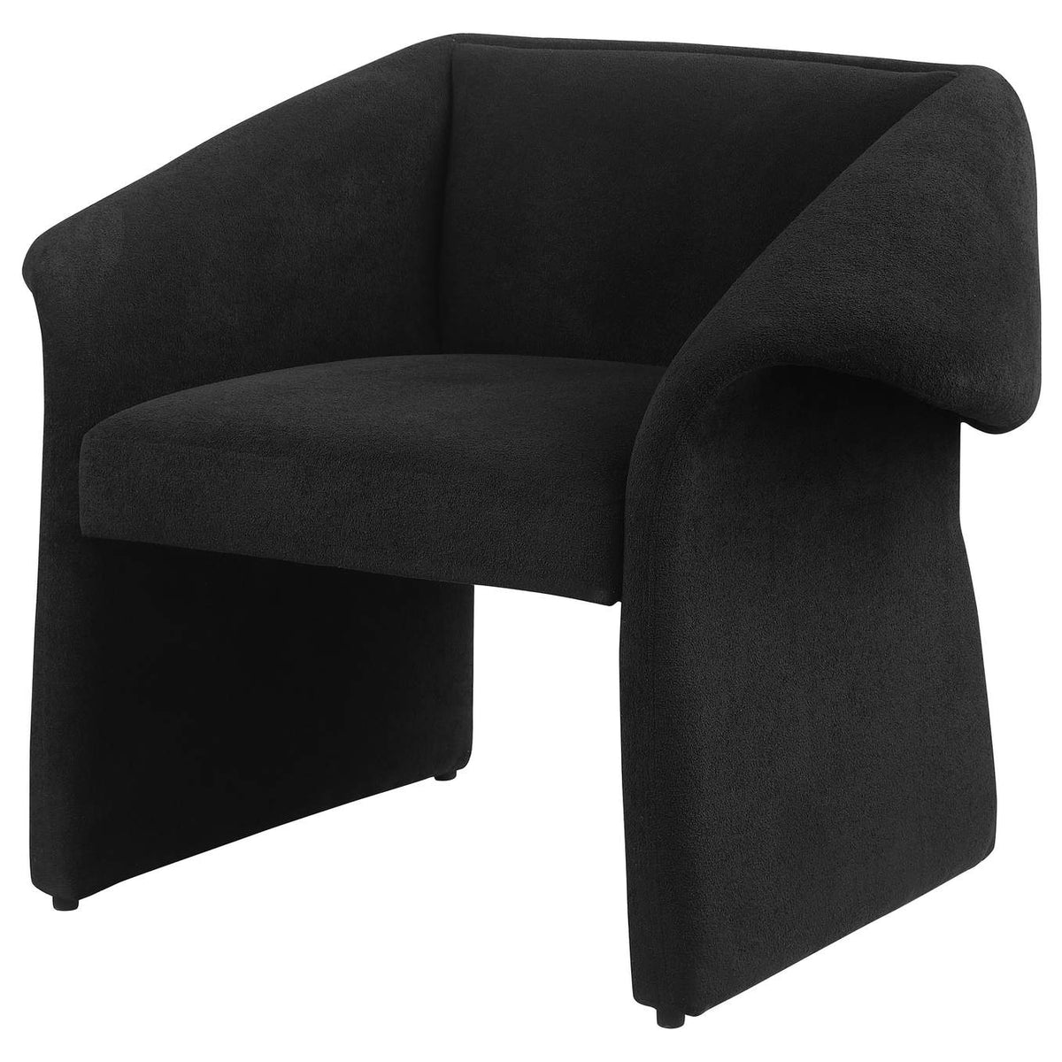 907524 Ramsey Upholstered Sloped Arm Accent Chair Black