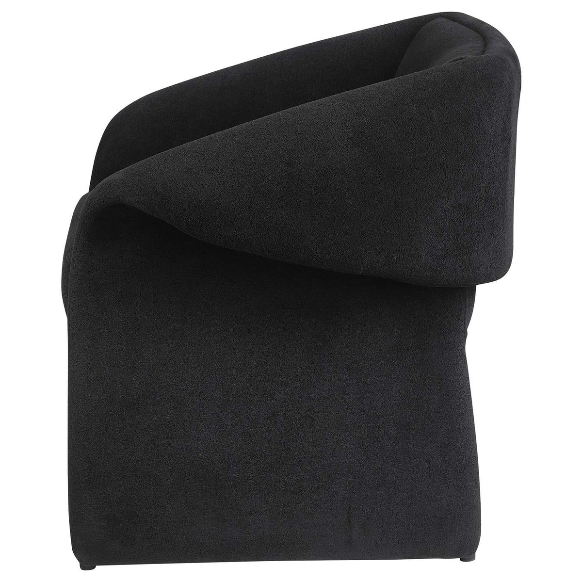 907524 Ramsey Upholstered Sloped Arm Accent Chair Black