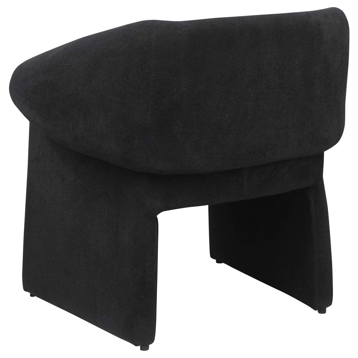 907524 Ramsey Upholstered Sloped Arm Accent Chair Black