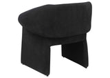 907524 Ramsey Upholstered Sloped Arm Accent Chair Black