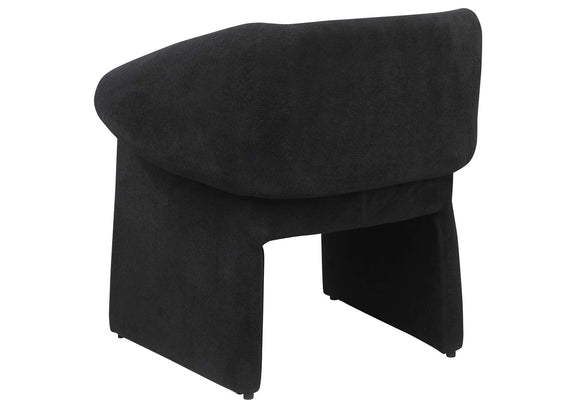 907524 Ramsey Upholstered Sloped Arm Accent Chair Black