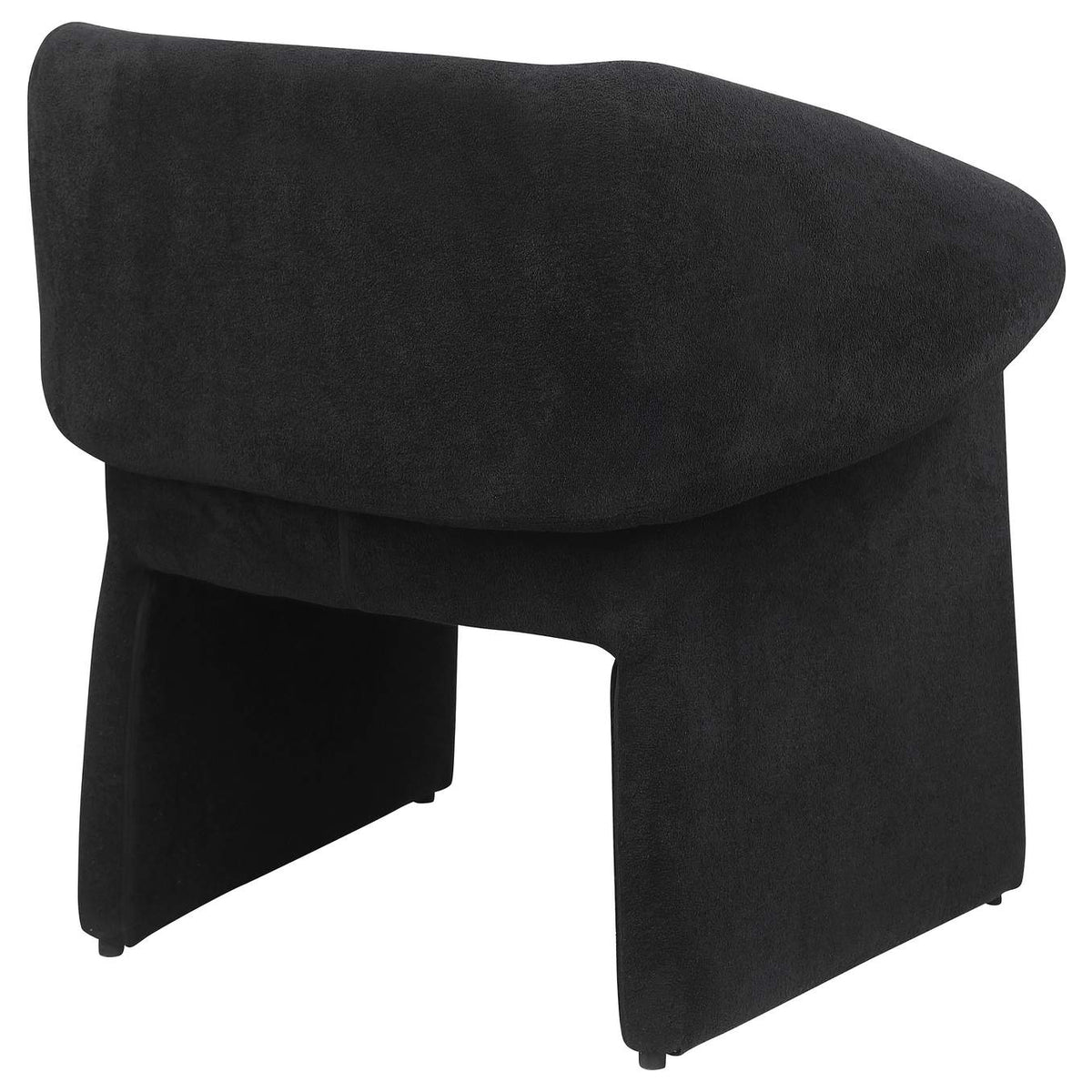907524 Ramsey Upholstered Sloped Arm Accent Chair Black