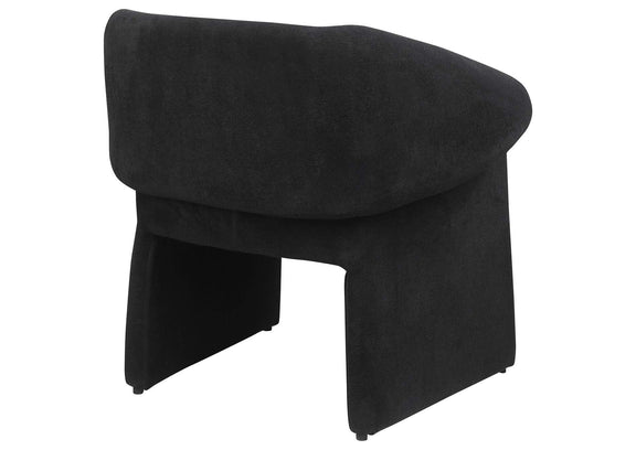 907524 Ramsey Upholstered Sloped Arm Accent Chair Black