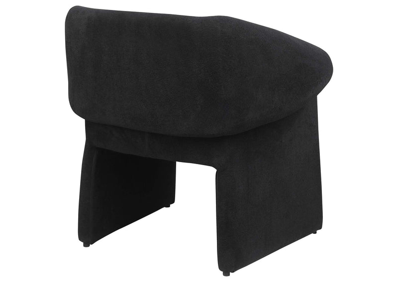 907524 Ramsey Upholstered Sloped Arm Accent Chair Black