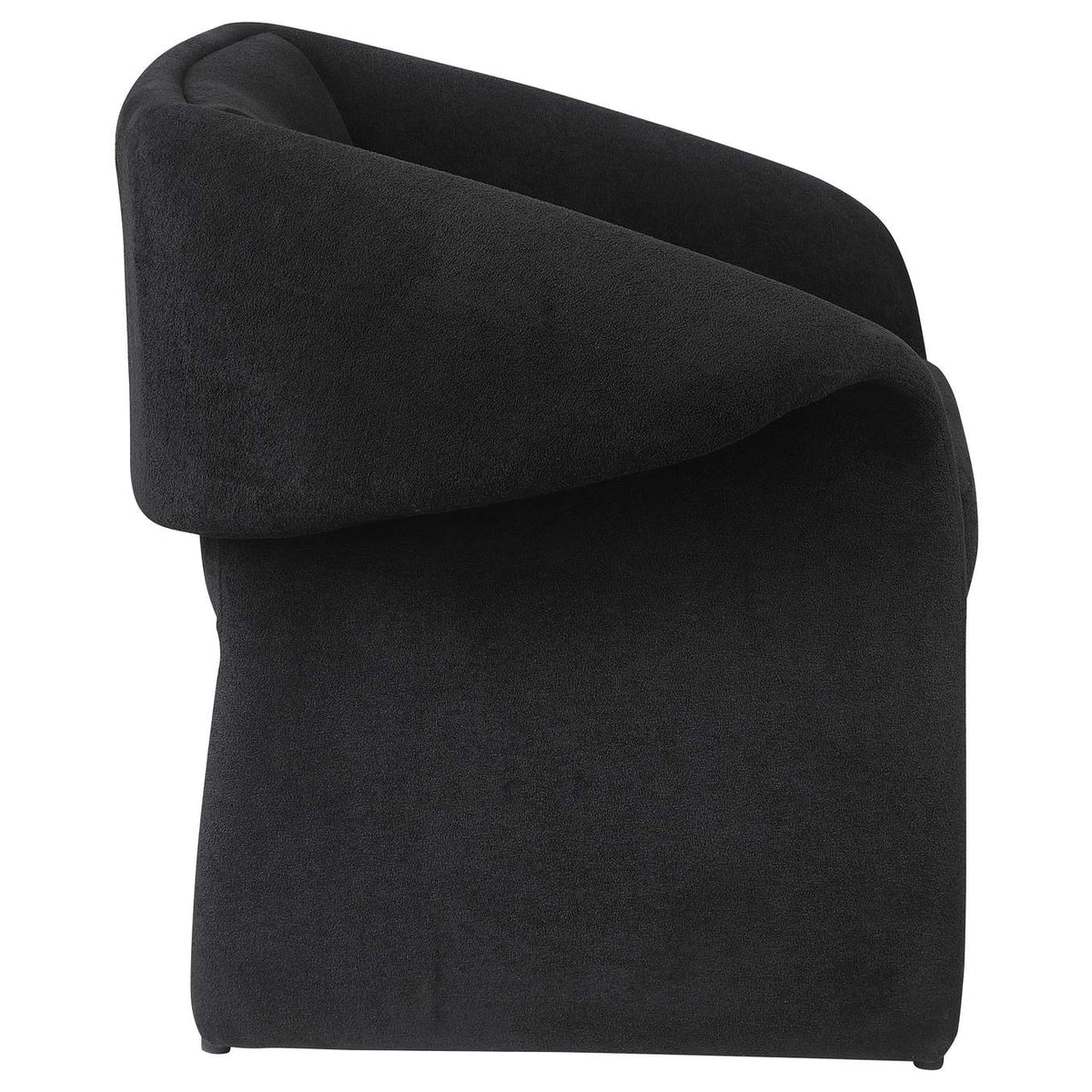 907524 Ramsey Upholstered Sloped Arm Accent Chair Black
