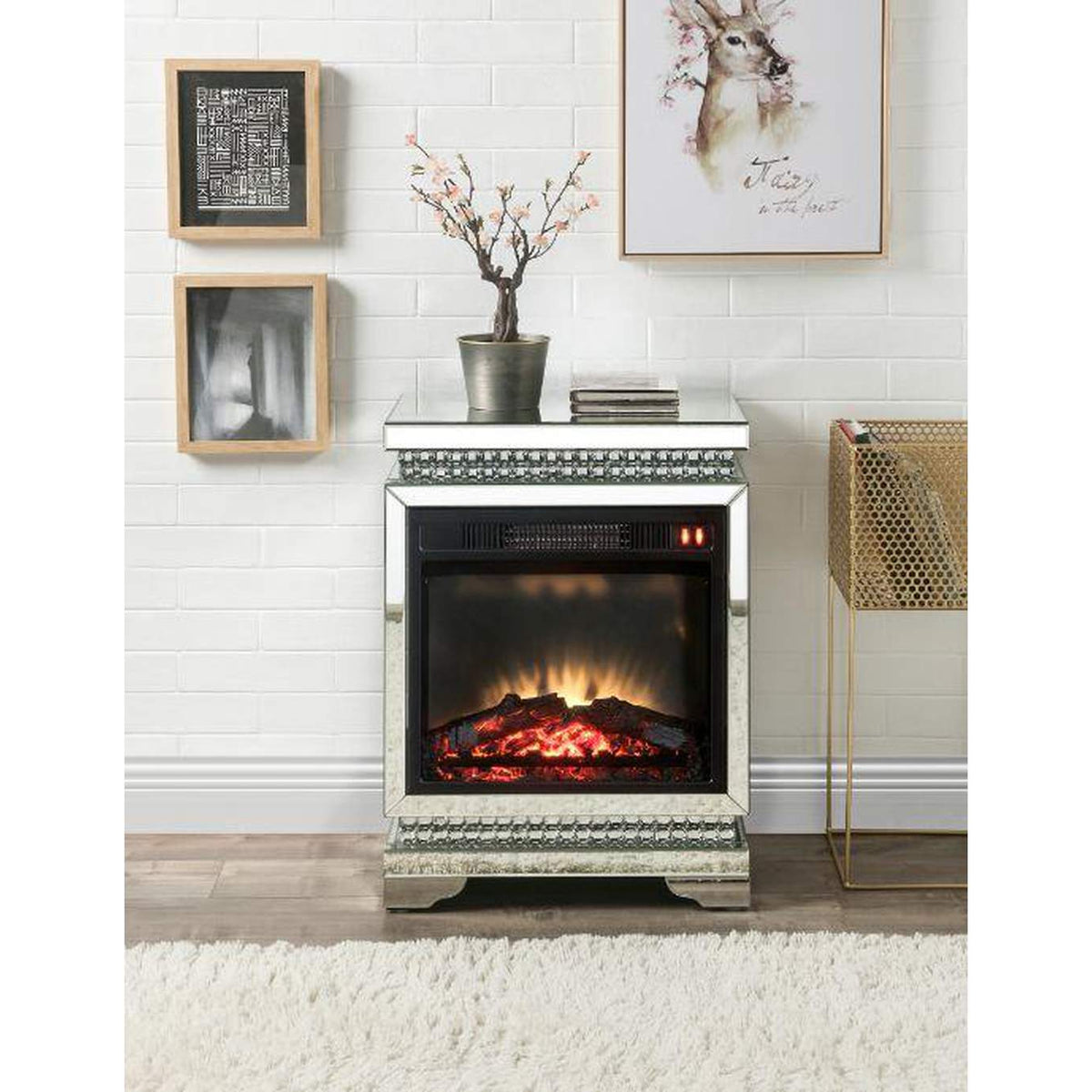 90870 Lotus Fireplace