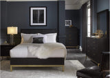 8ZU582A Kentifield Solid Wood Eight Drawer Dresser In Black Drifted Oak (2024)
