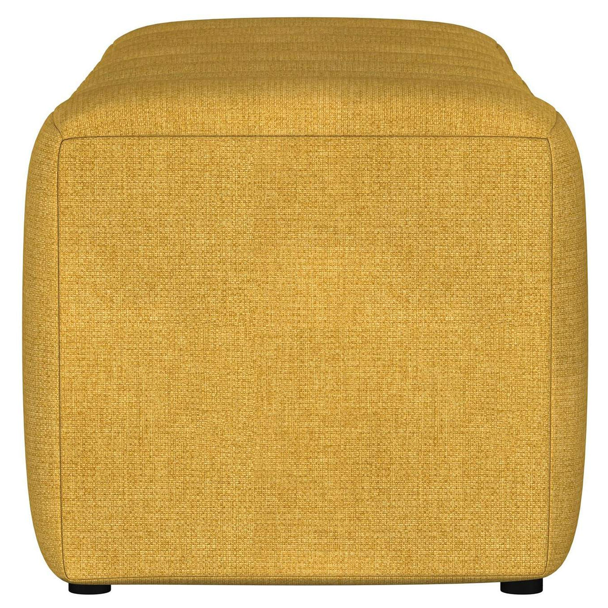 910292 Summer Fabric Upholstered Tufted Accent Bench Mustard Yellow