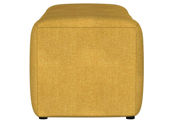 910292 Summer Fabric Upholstered Tufted Accent Bench Mustard Yellow