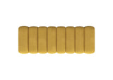 910292 Summer Fabric Upholstered Tufted Accent Bench Mustard Yellow