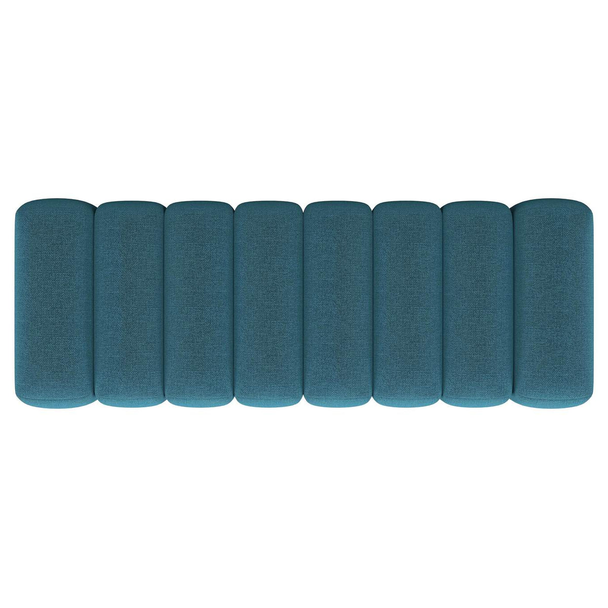 910293 Summer Fabric Upholstered Tufted Accent Bench Peacock Blue