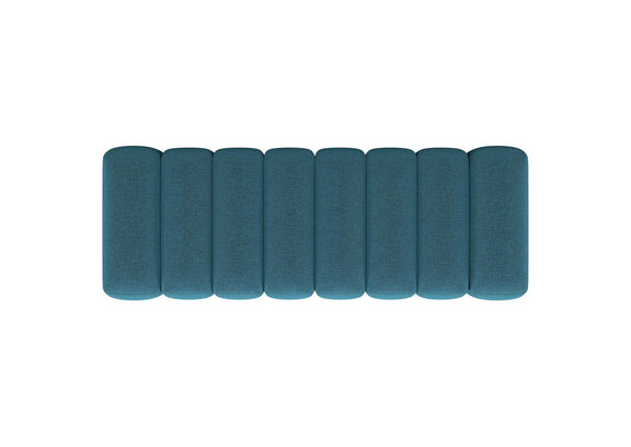 910293 Summer Fabric Upholstered Tufted Accent Bench Peacock Blue