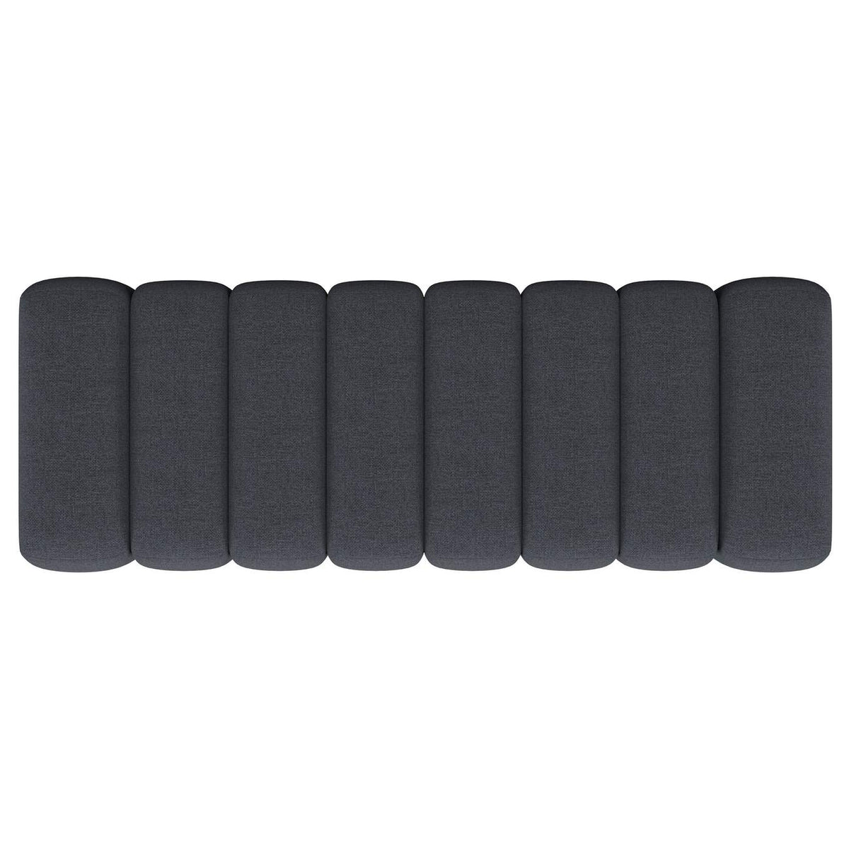 910294 Summer Fabric Upholstered Tufted Accent Bench Charcoal
