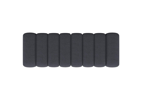 910294 Summer Fabric Upholstered Tufted Accent Bench Charcoal