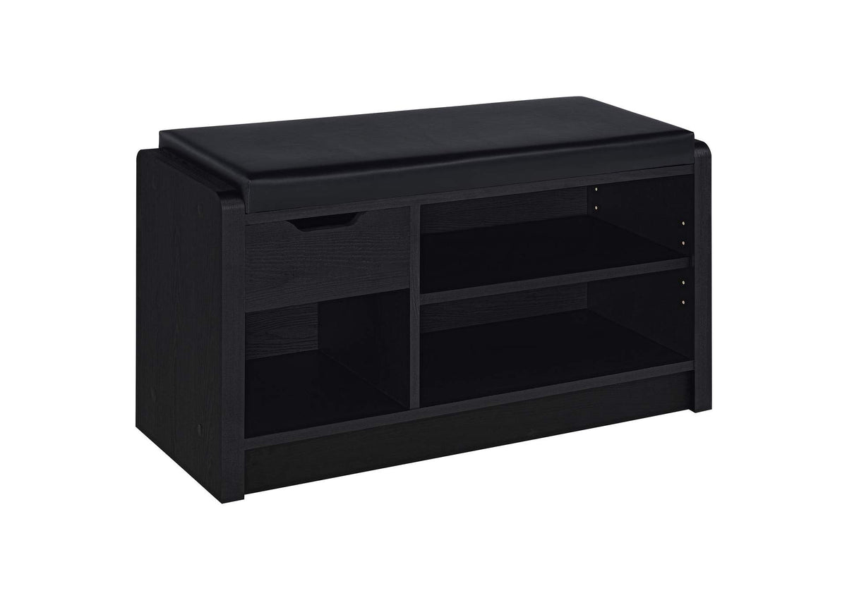 910323 Arrington Storage Bench Black