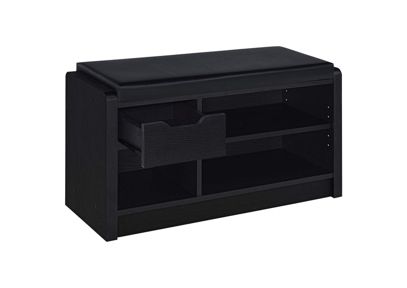 910323 Arrington Storage Bench Black