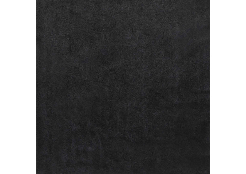 910333 Ella Upholstered Tufted Bench Stainless Steel Legs Black