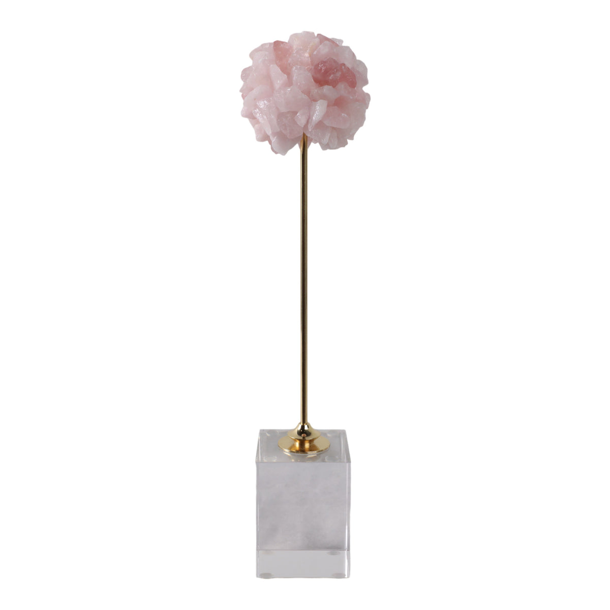 Alexander Large Orb Statuary - Pink / Gold