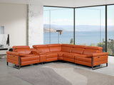 1246 - 6-Piece L-Shaped Modular Power Reclining Sectional With 3 Power Recliners And Power Headrests