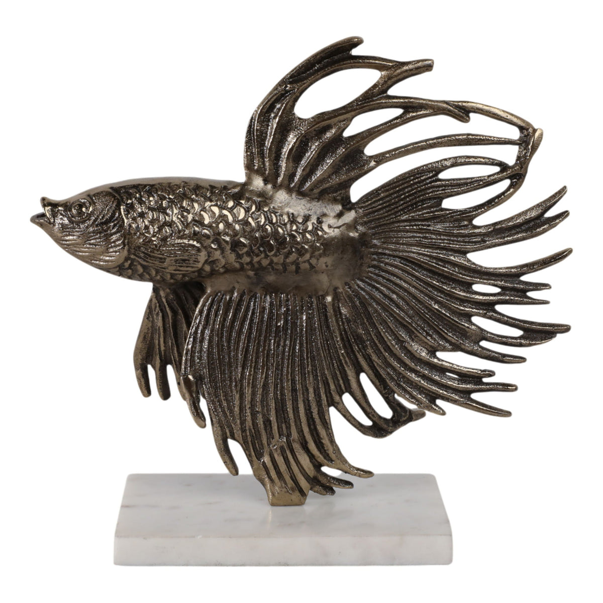 10" Accomac Fish Statuary - Gold