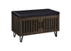 915153 Brixton 2-door Padded Entryway Shoe Storage Bench Smoked Oak