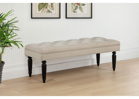 915160 Marsha 52-inch Upholstered Entryway Accent Bench Latte