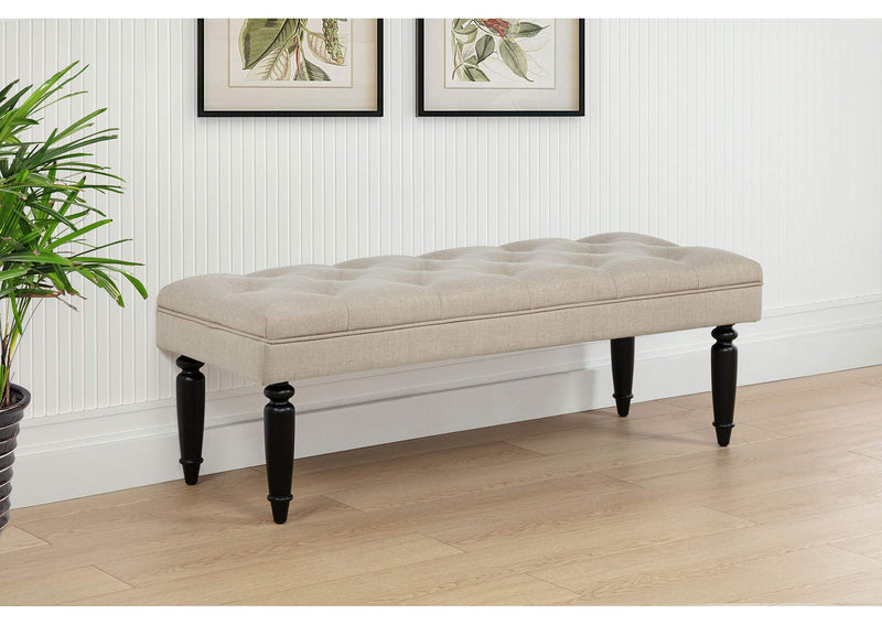 915160 Marsha 52-inch Upholstered Entryway Accent Bench Latte