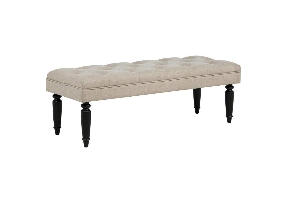 915160 Marsha 52-inch Upholstered Entryway Accent Bench Latte