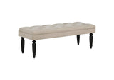 915160 Marsha 52-inch Upholstered Entryway Accent Bench Latte