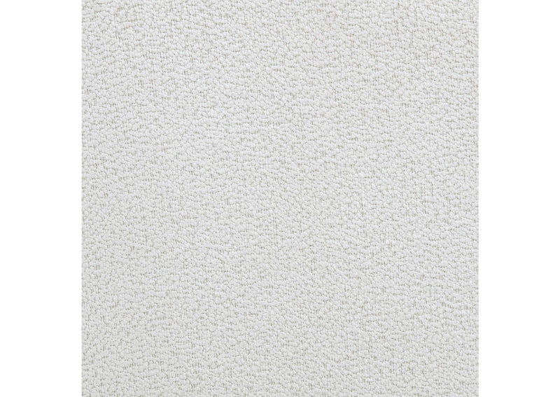 915423 Remuda Boucle Upholstered Round Storage Ottoman Ivory