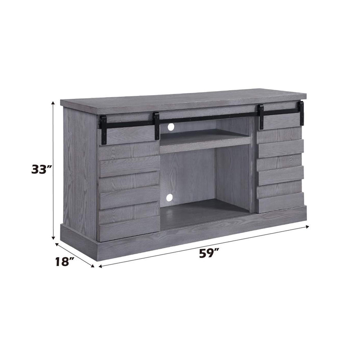 91616 Amrita TV Stand with Fireplace