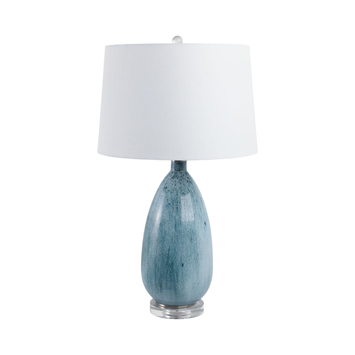 29" x 17" Reactive Finish Table Lamp - Green