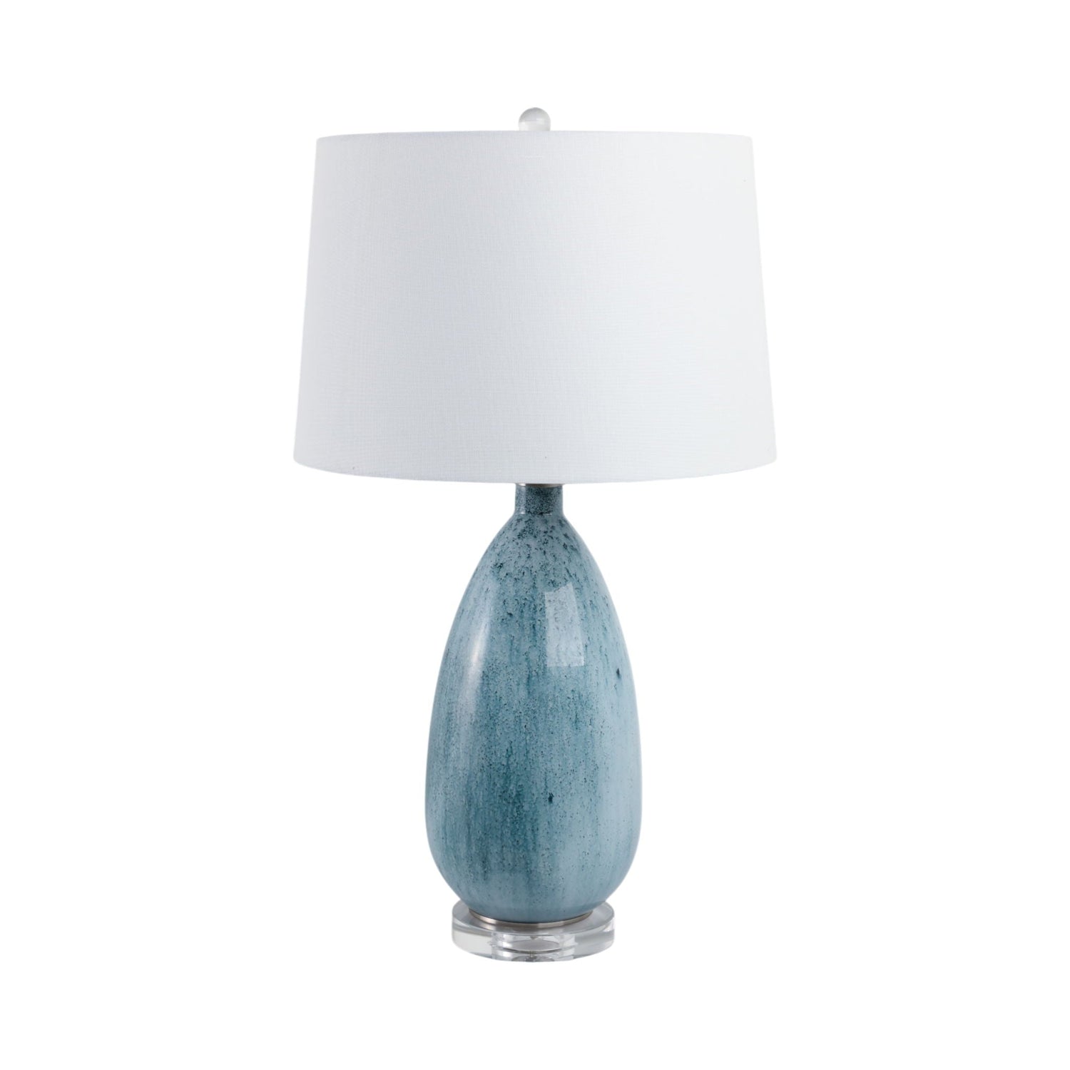 29" x 17" Reactive Finish Table Lamp - Green