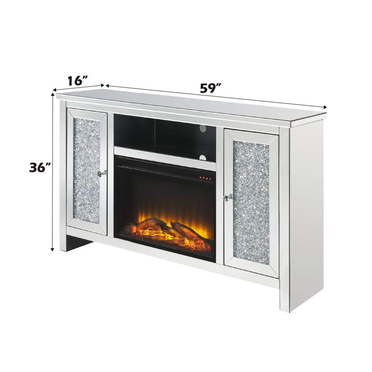91775 Noralie TV Stand with Fireplace