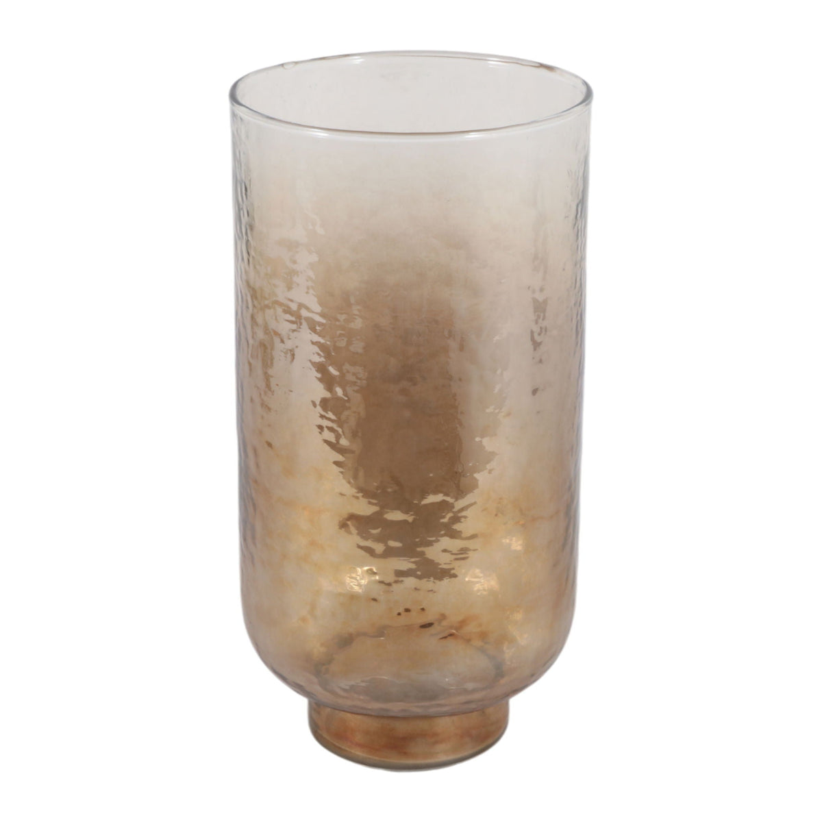 10" x 5" Luster Glass Hurricane - Clear / Brown