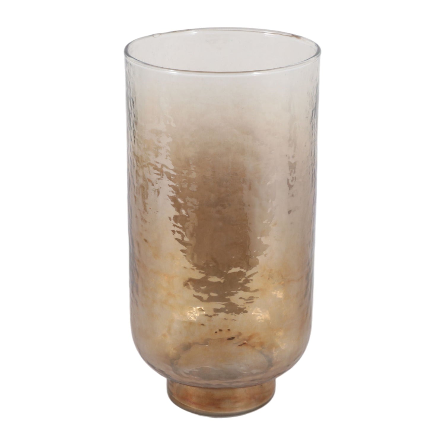 10" x 5" Luster Glass Hurricane - Clear / Brown