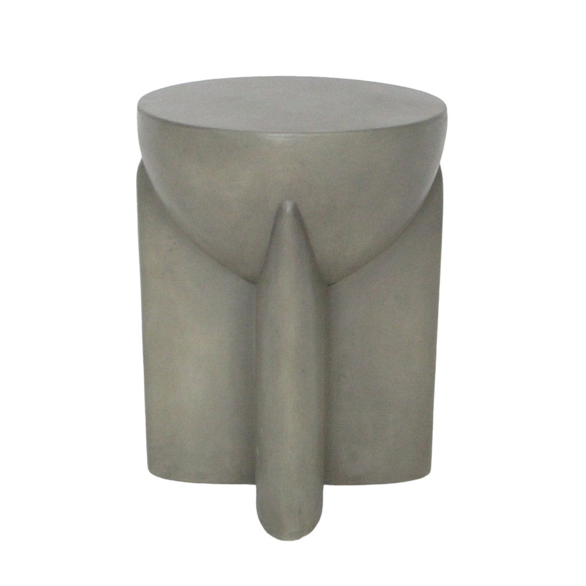 19" Contemporary Accent Table Concrete - Dark Gray