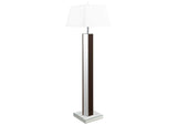 920178 Elena 67-inch Square Tapered Mirrored Floor Lamp Brown