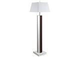 920178 Elena 67-inch Square Tapered Mirrored Floor Lamp Brown