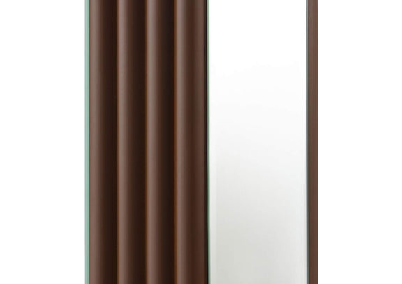 920178 Elena 67-inch Square Tapered Mirrored Floor Lamp Brown