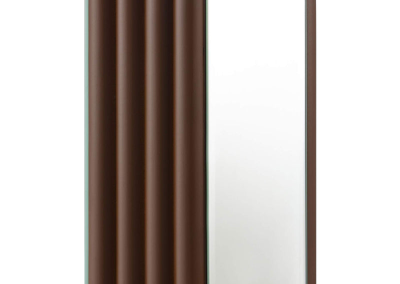 920178 Elena 67-inch Square Tapered Mirrored Floor Lamp Brown