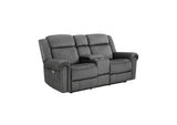 9204CC-2PW Brennen Power Double Reclining Love Seat with Center Console